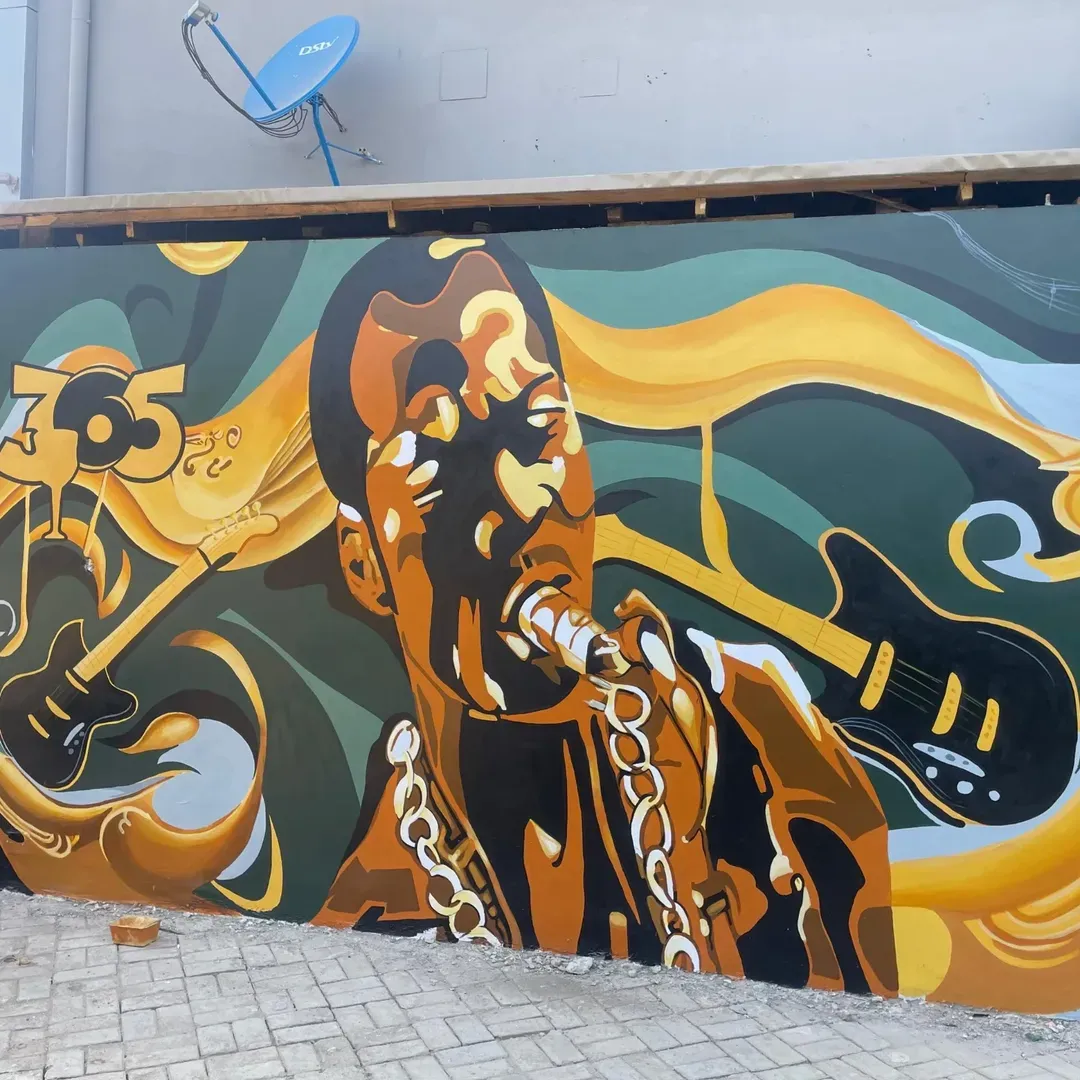 Mural of Fela-kuti,