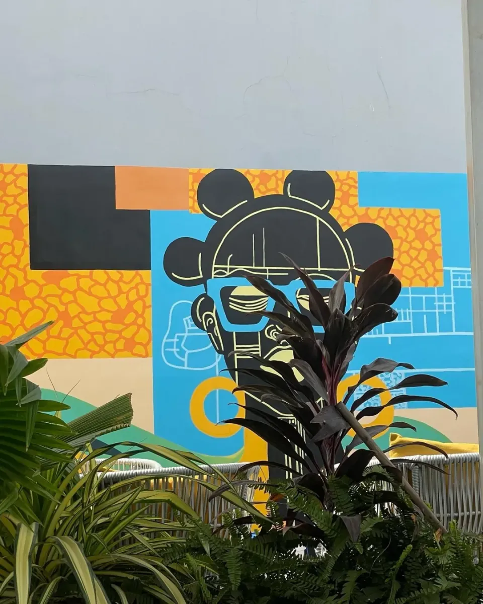 Afrocentric Mural of an African Woman
