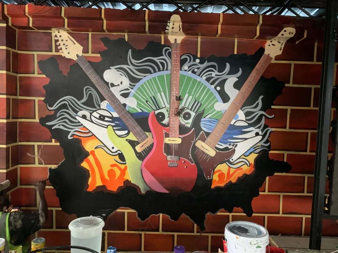 Triple Guitar Mural