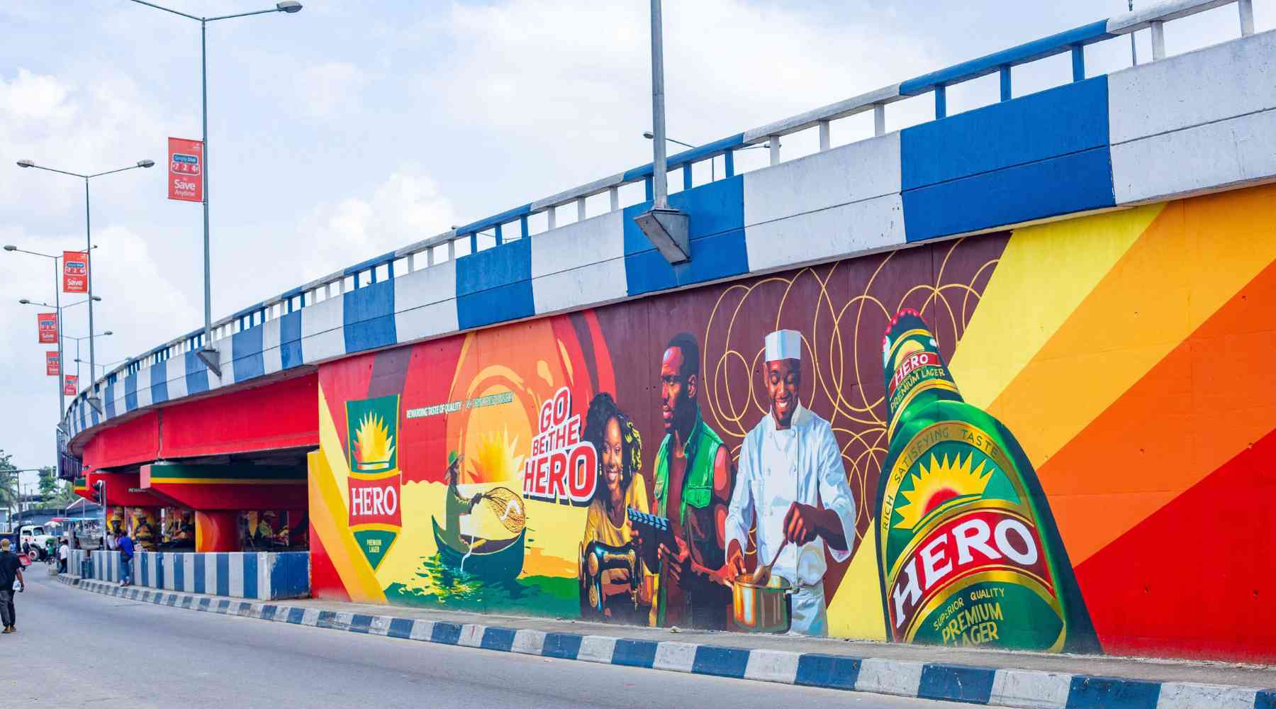 Port Harcourt Bridge Mural Branding by Cedar Creative Art