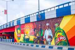Port Harcourt Bridge Mural Branding by Cedar Creative Art