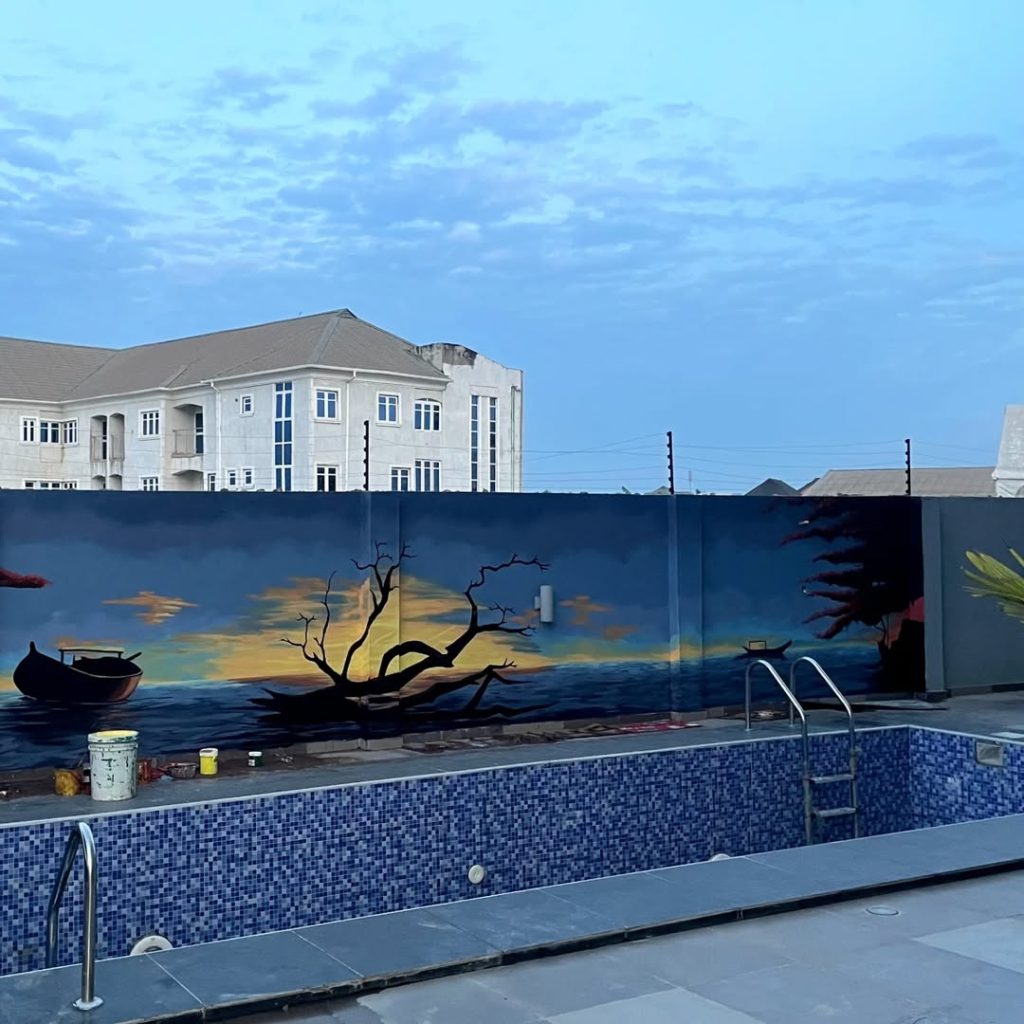 Beautiful spatial Decor through Mural and custom painting by Cedar Creative Art